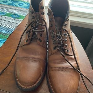 Lightly worn lace up Thursday boots